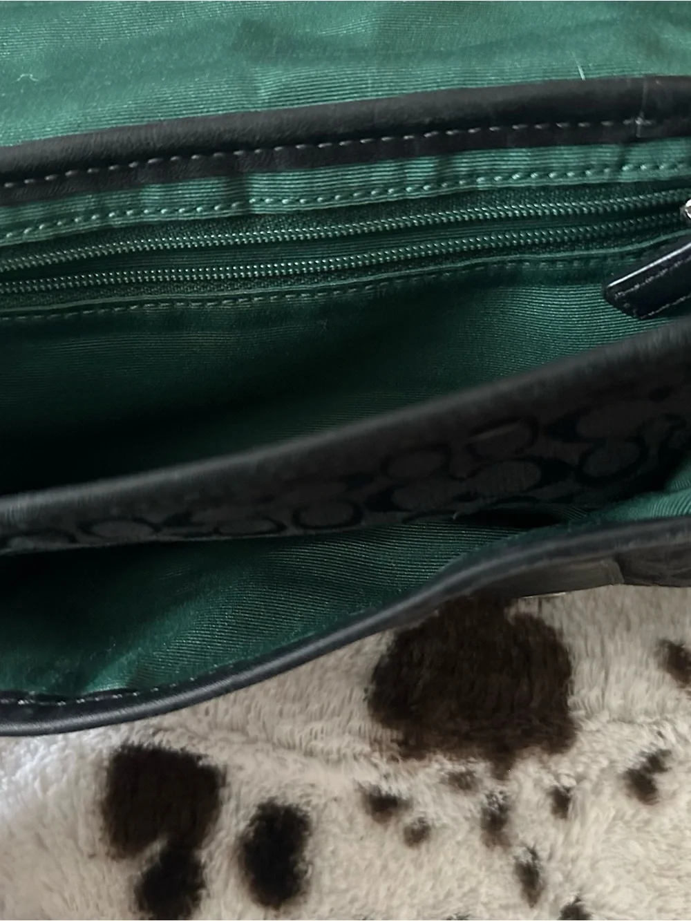 COACH VOYAGER SIGNATURE BLACK FANNY PACK